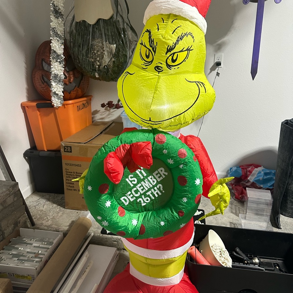 Inflatable Grinch Holiday Decoration
